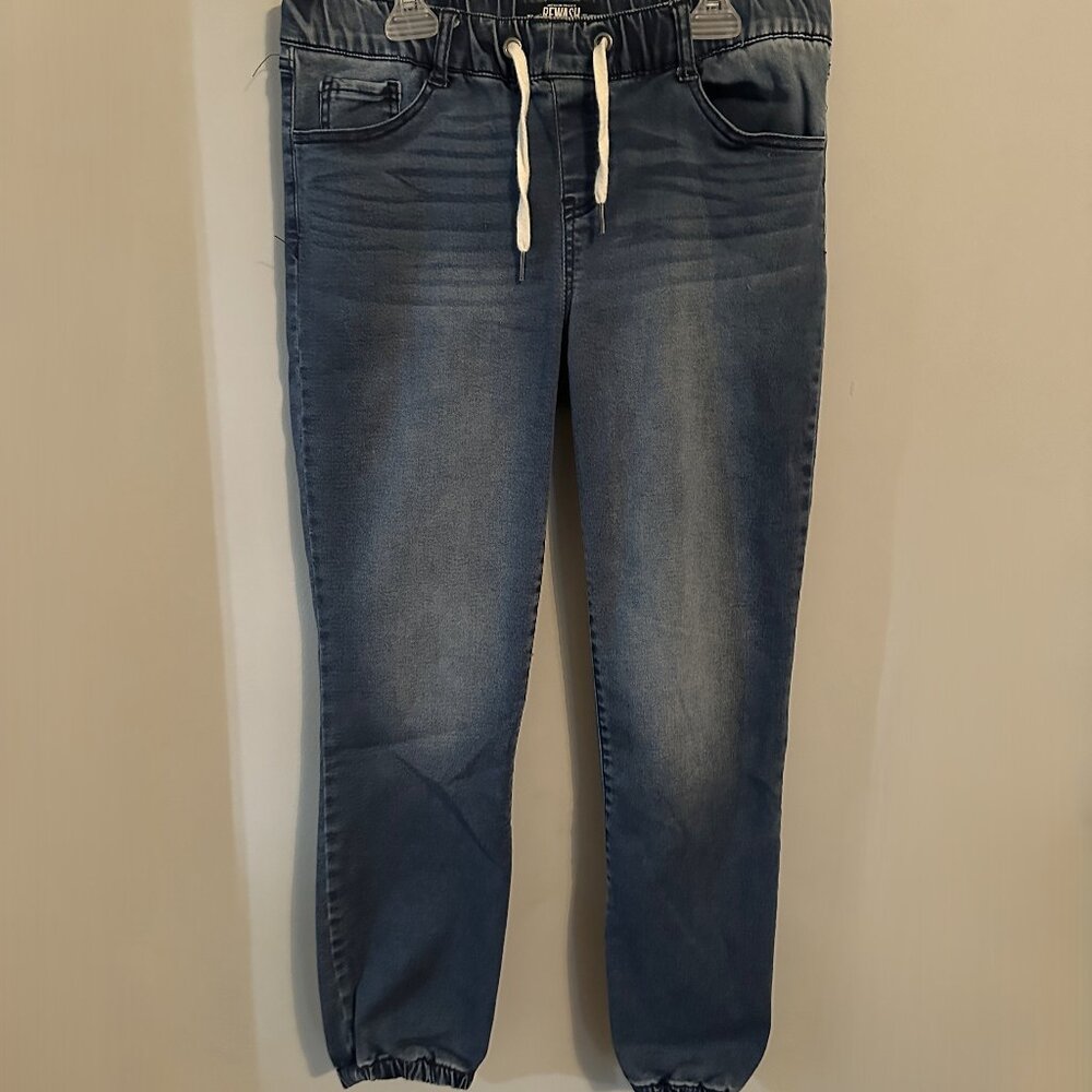 Rewash Denim Joggers Elastic Waist Flat Pull On Size S